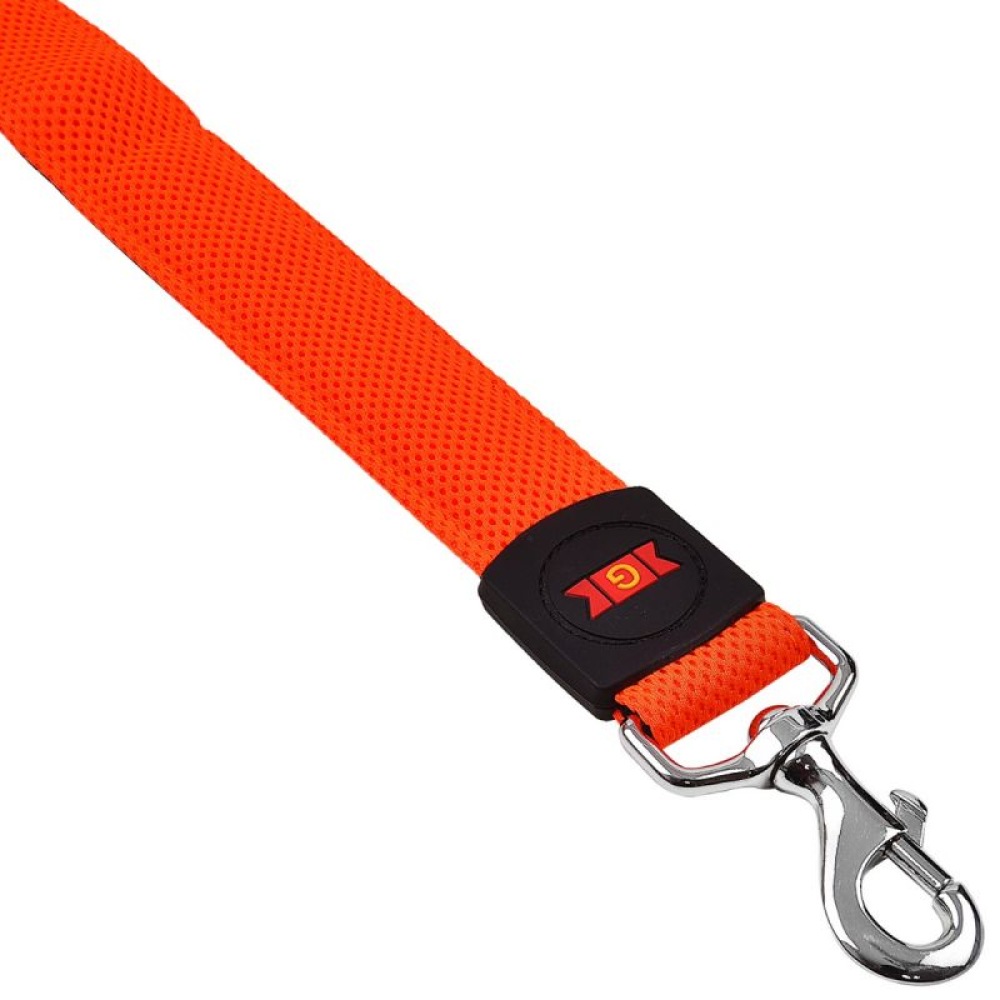 Glenand Nylon Mesh Leash for Dogs (Orange)