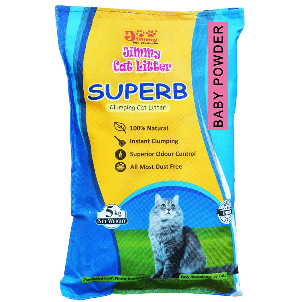 JiMMy Cat Litter Superb Clumping Baby Powder Fragrance for Cats