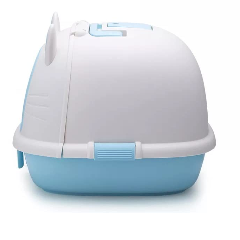 PetGains Fully Enclosed Litter Box Deodorant Anti-Stink Toilet for Cats