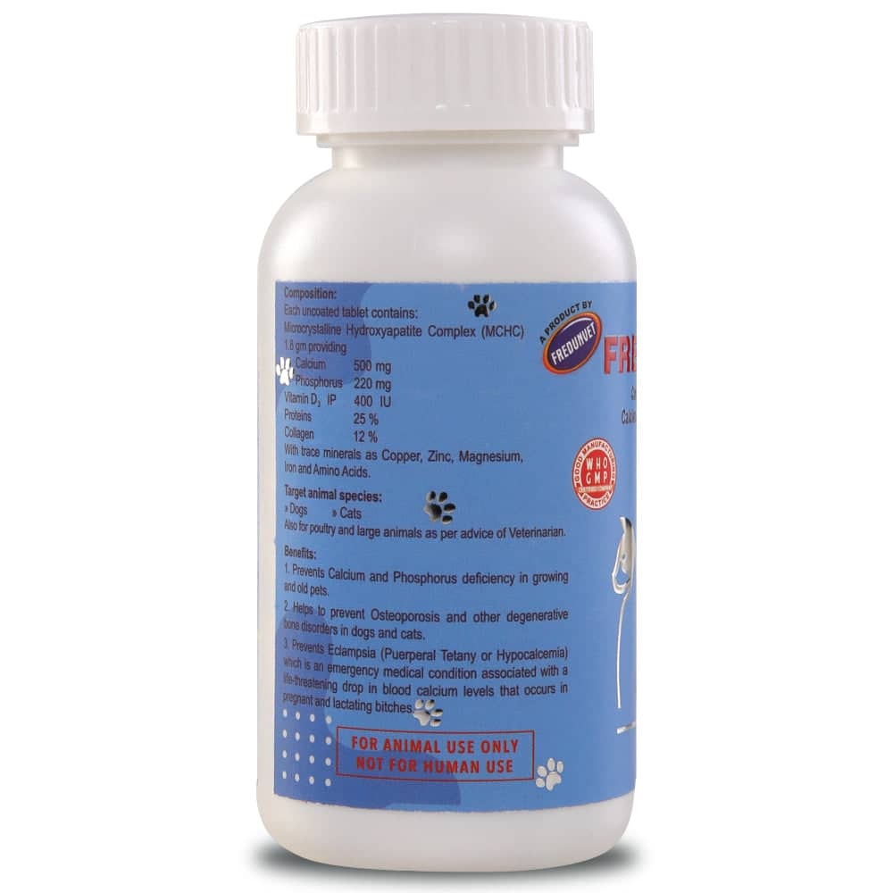 Freossi Freprimecal Daily Calcium Supplement Tablets for Pets