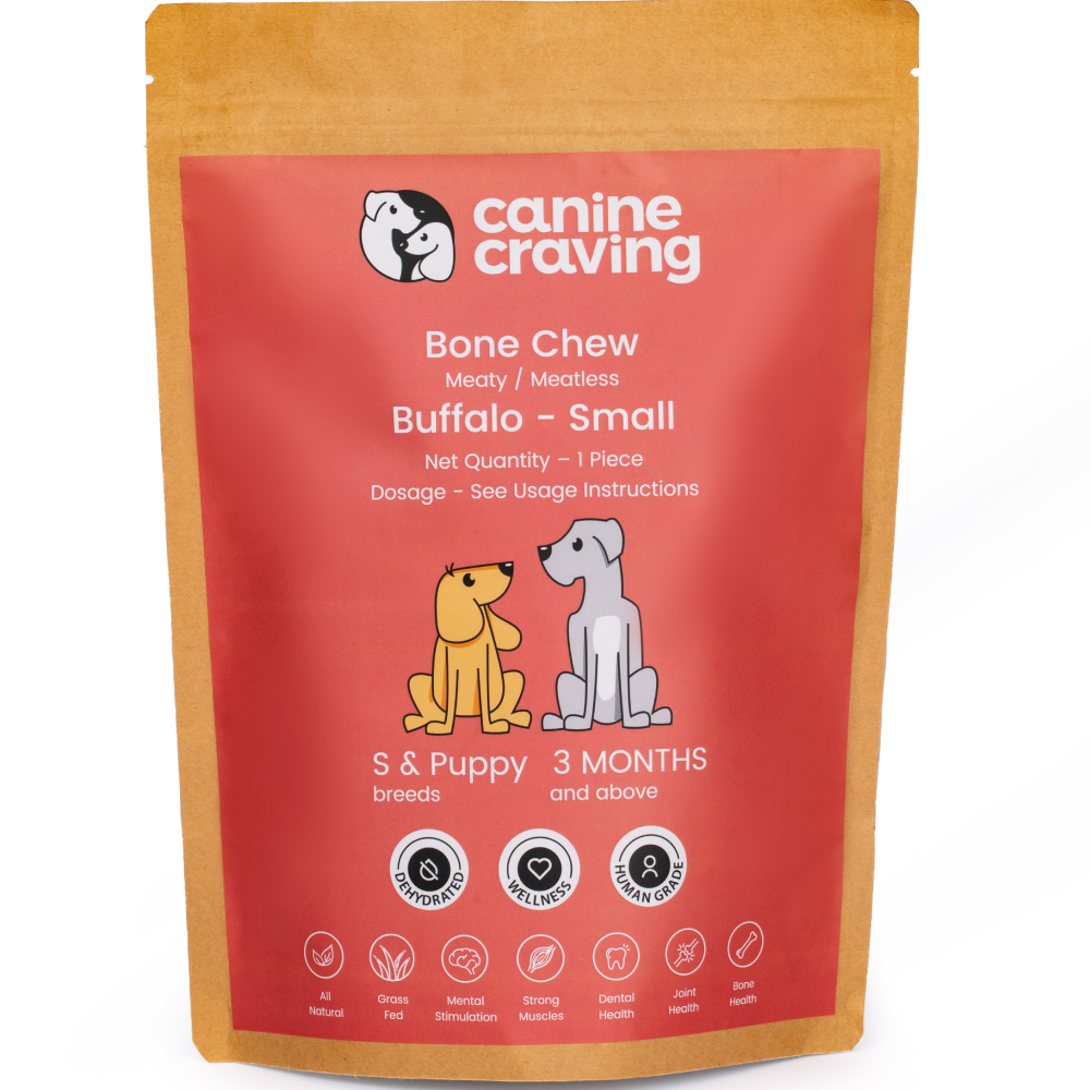 Canine Craving Dehydrated Grass-Fed Meatless Buffalo Bone Dog Treat