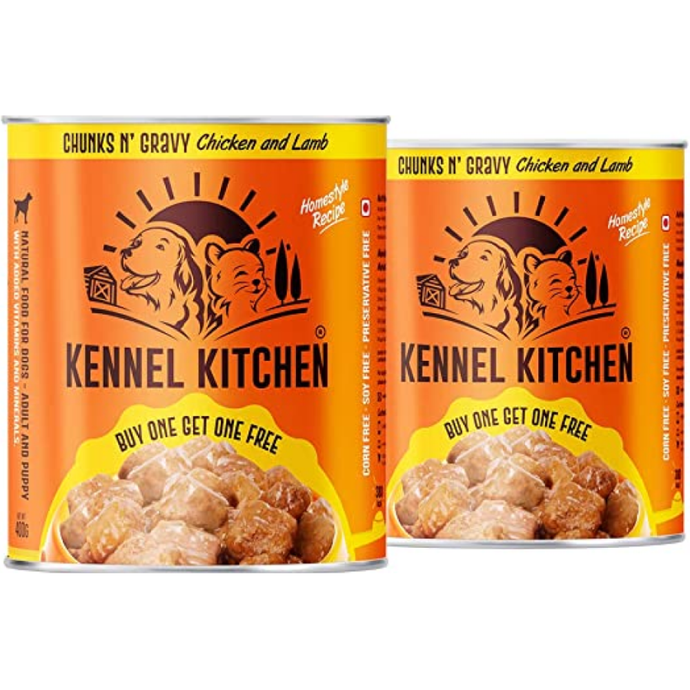 Kennel Kitchen Chicken & Lamb Chunks n Gravy Wet Dog Food