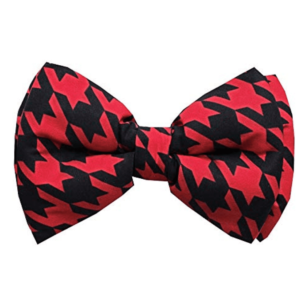 Lana Paws Red & Black Houndstooth Adjustable Dog Bowtie