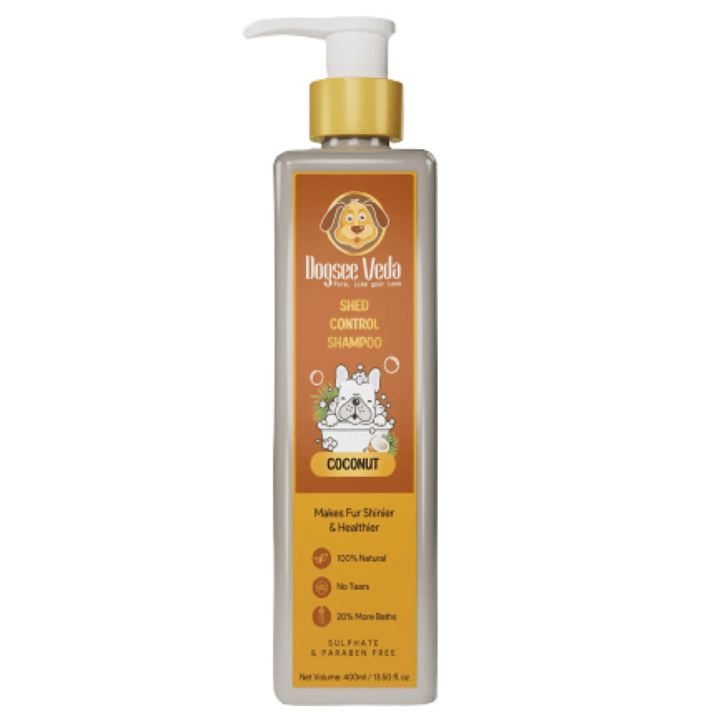 Dogsee Veda Shed Control Coconut Oil Shampoo for Dogs (400ml)