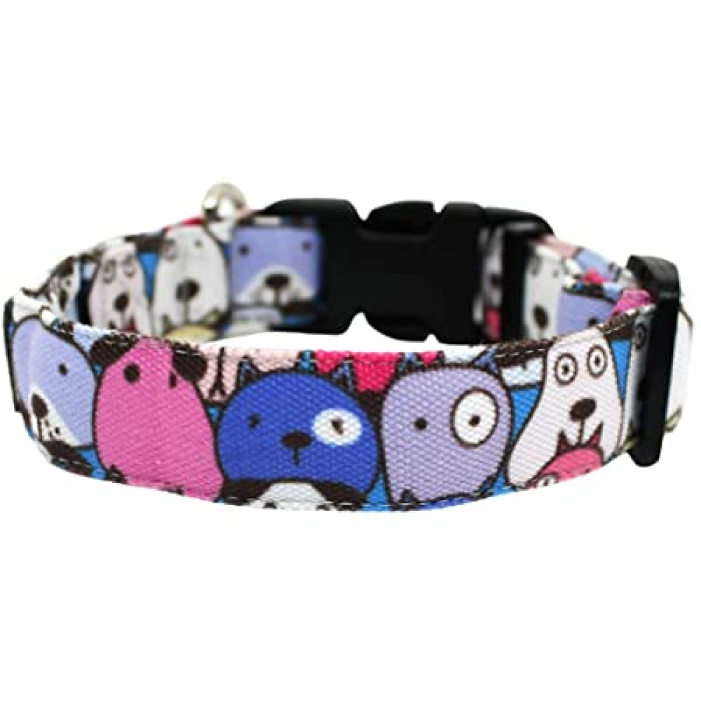 Lana Paws Googly Eyes Dog Collar-Blue