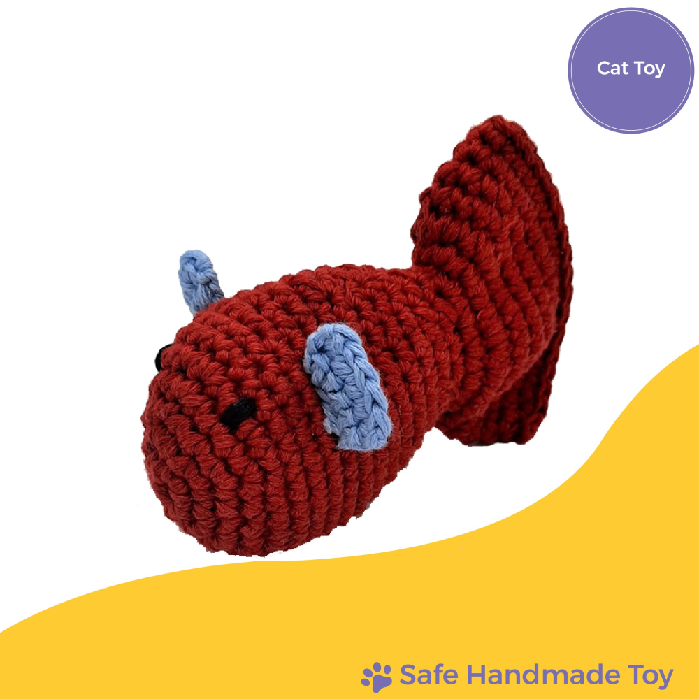 Captain Zack Crochet Fish Toy for Cats