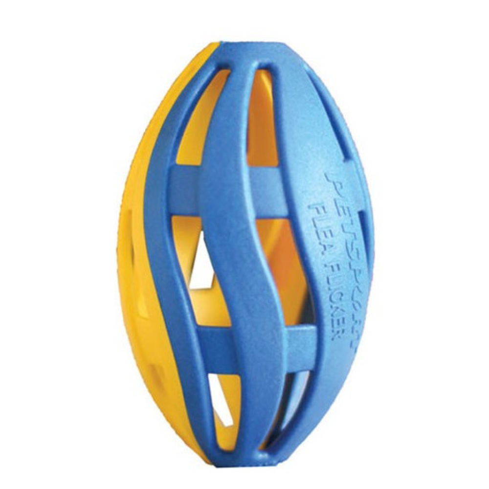 Petsport Tuff Rubber Flea Flicker Football Toy for Dogs