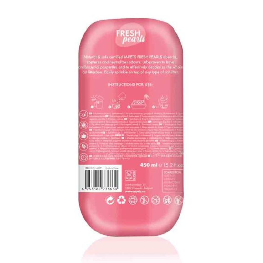M-Pets Fresh Pearls Natural Cat Litter Deodoriser - Floral