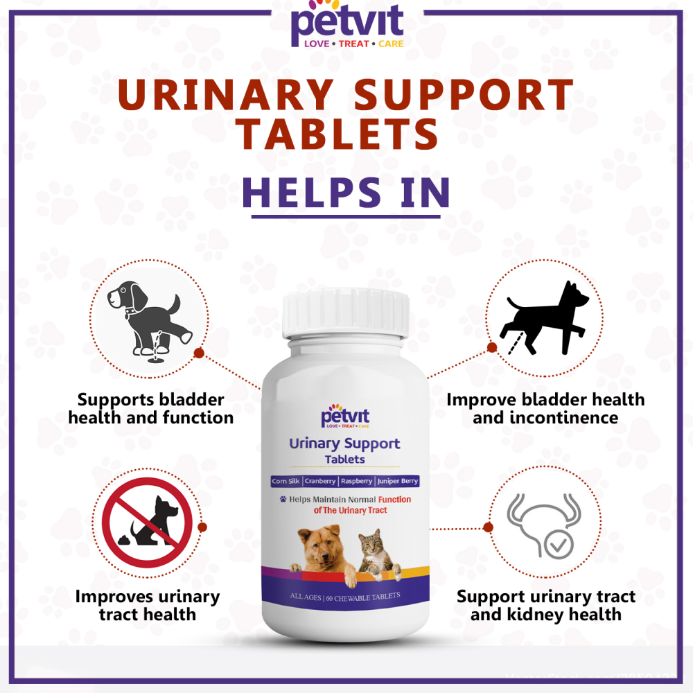 Petvit Urinary Support Tablets for Pets