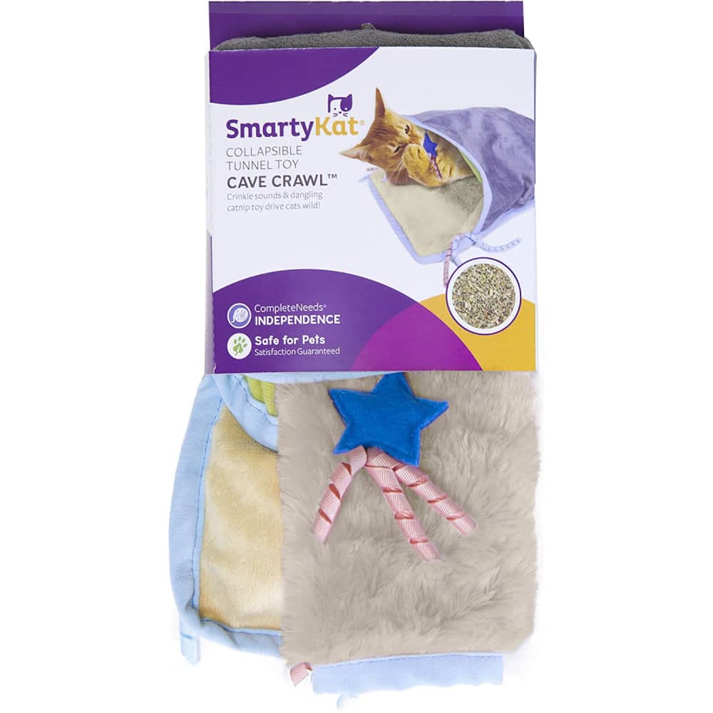Smarty Kat Cave Crawl Crinkle Sack for Cats (1.5x5x11inch)