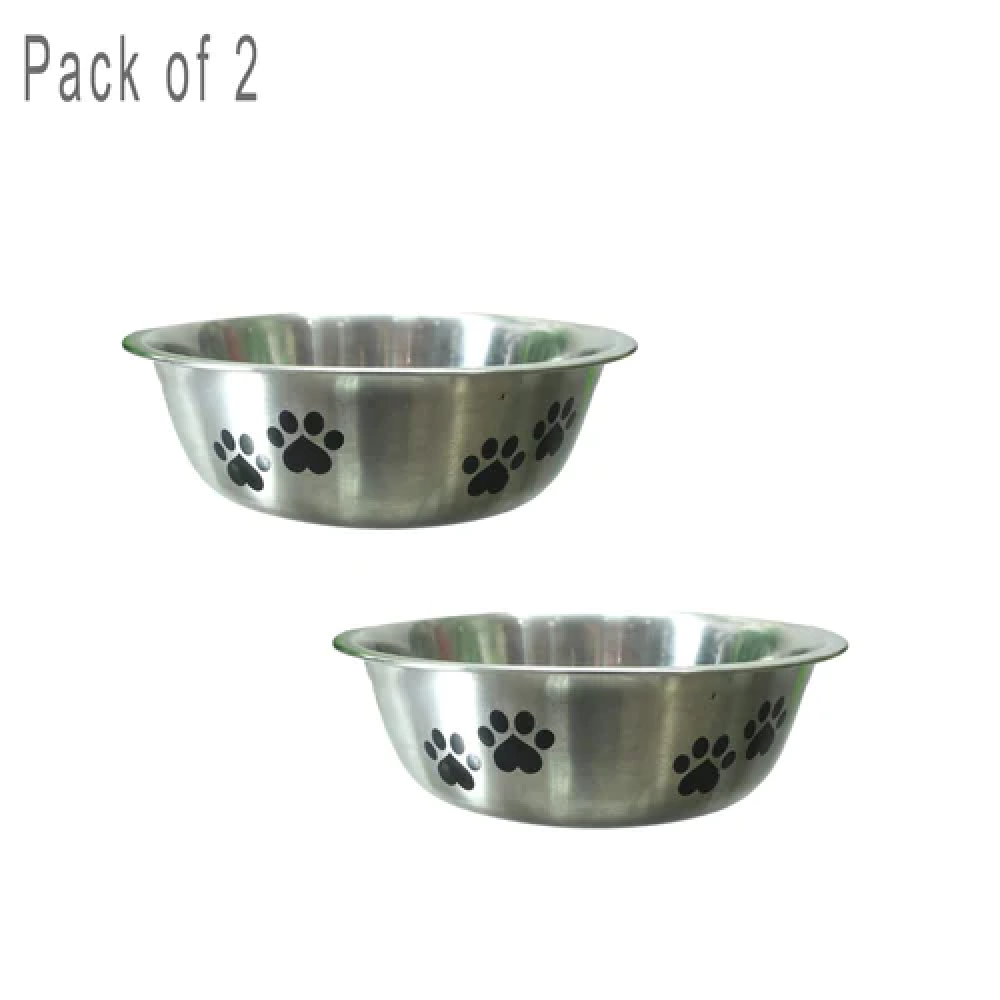Emily Pets Dog Bowl Stainless Steel Anti Skid Bowl for Dogs