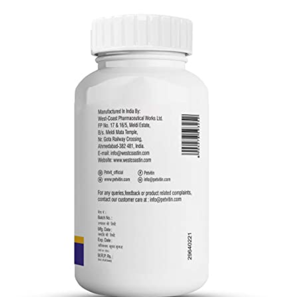 Petvit Multivitamin & Multimineral Tablets for Pets