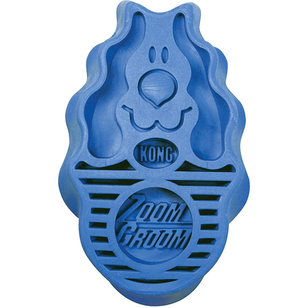 Kong Zoom Groom Boysenberry Brush for Dogs