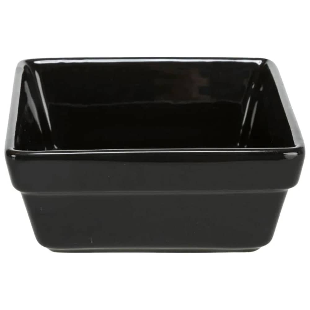 Trixie Ceramic Feeding Bowl with Wooden Stand for Pets (Set of 2)