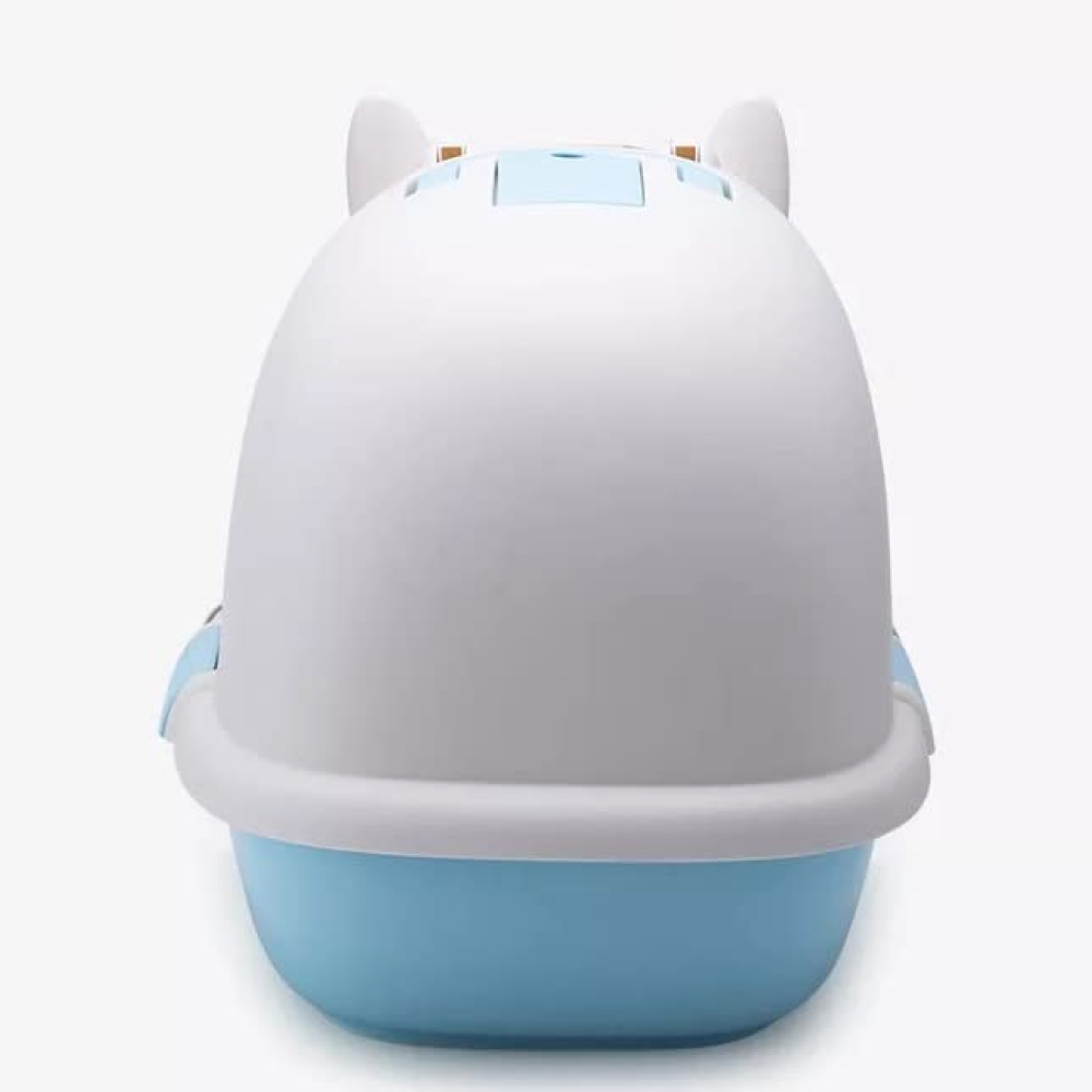 PetGains Fully Enclosed Litter Box Deodorant Anti-Stink Toilet for Cats