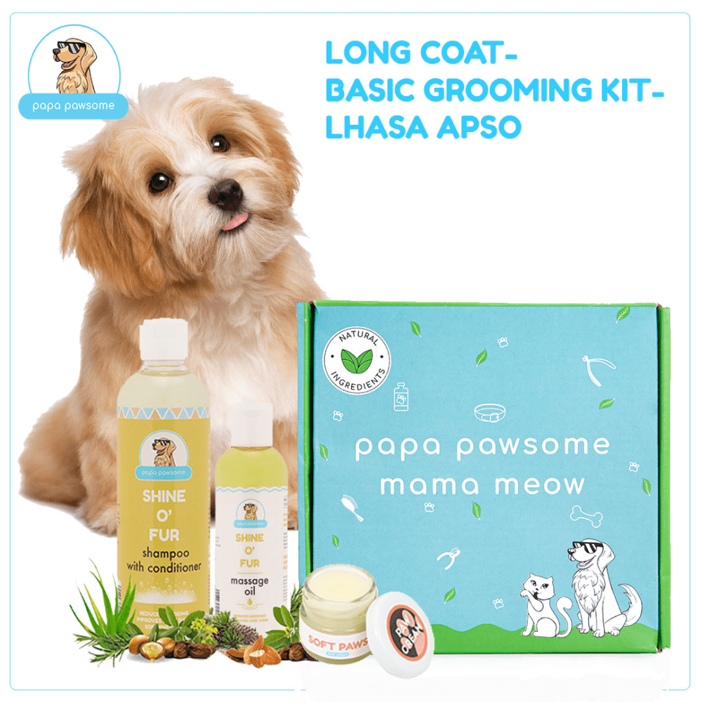 Papa Pawsome Long/Drop Coat Basic Grooming Kit (Lhasa Apso)