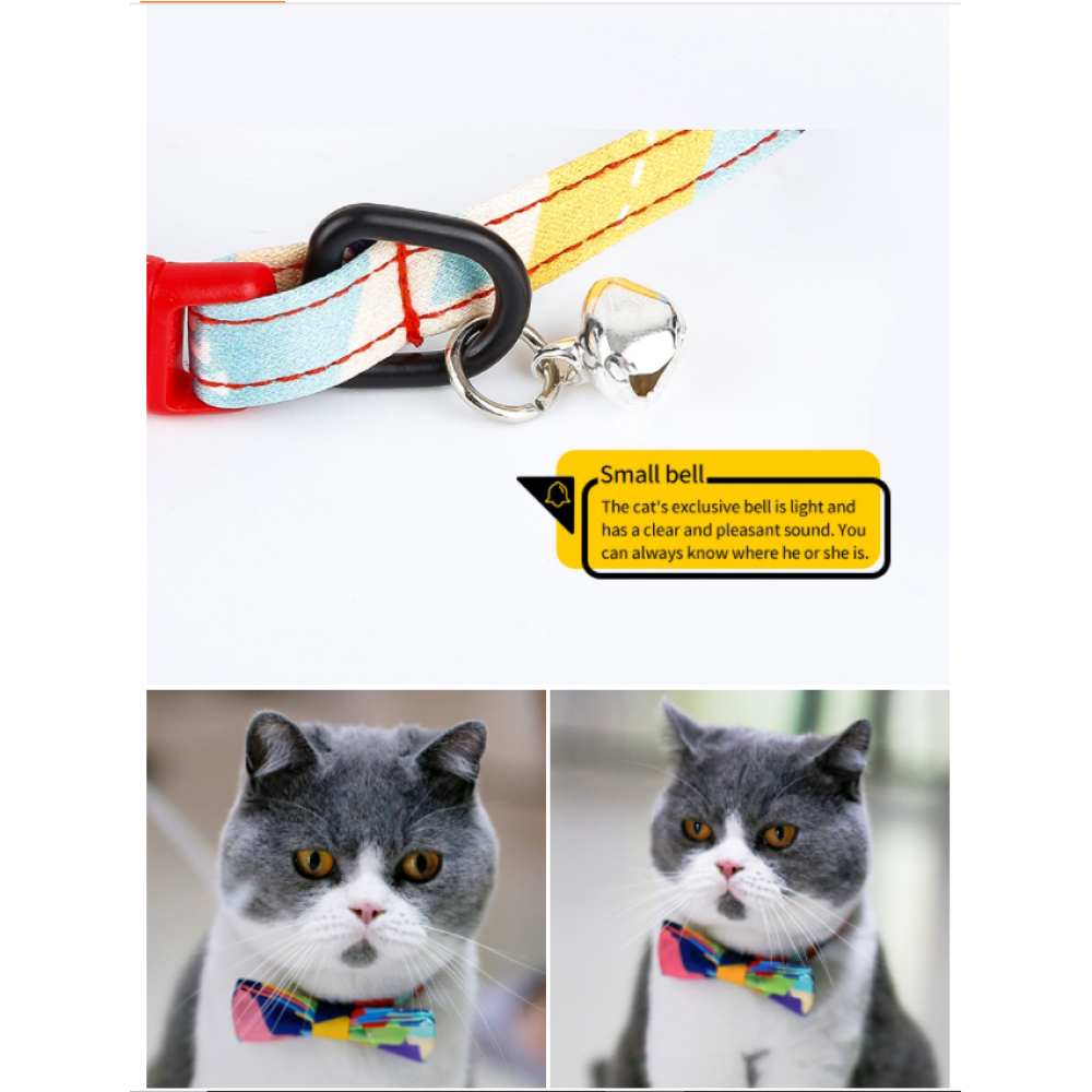 A Plus A Pets 2in1 Soft Skin Friendly Collar with Bow-Tie for Pets