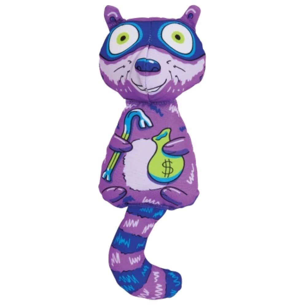 Fat Cat Mischief Makers Raccoon Toys for Dogs