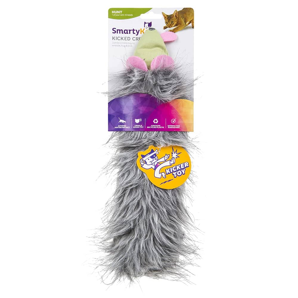 Smarty Kat Kicked Critter Plush Kicker Toy for Cats