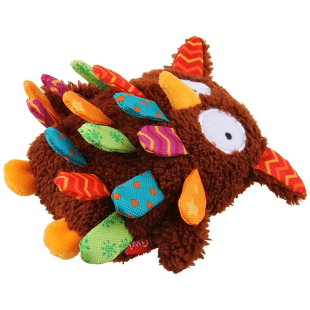 GiGwi Plush Friendz with Squeaker Owl Toy for Dogs
