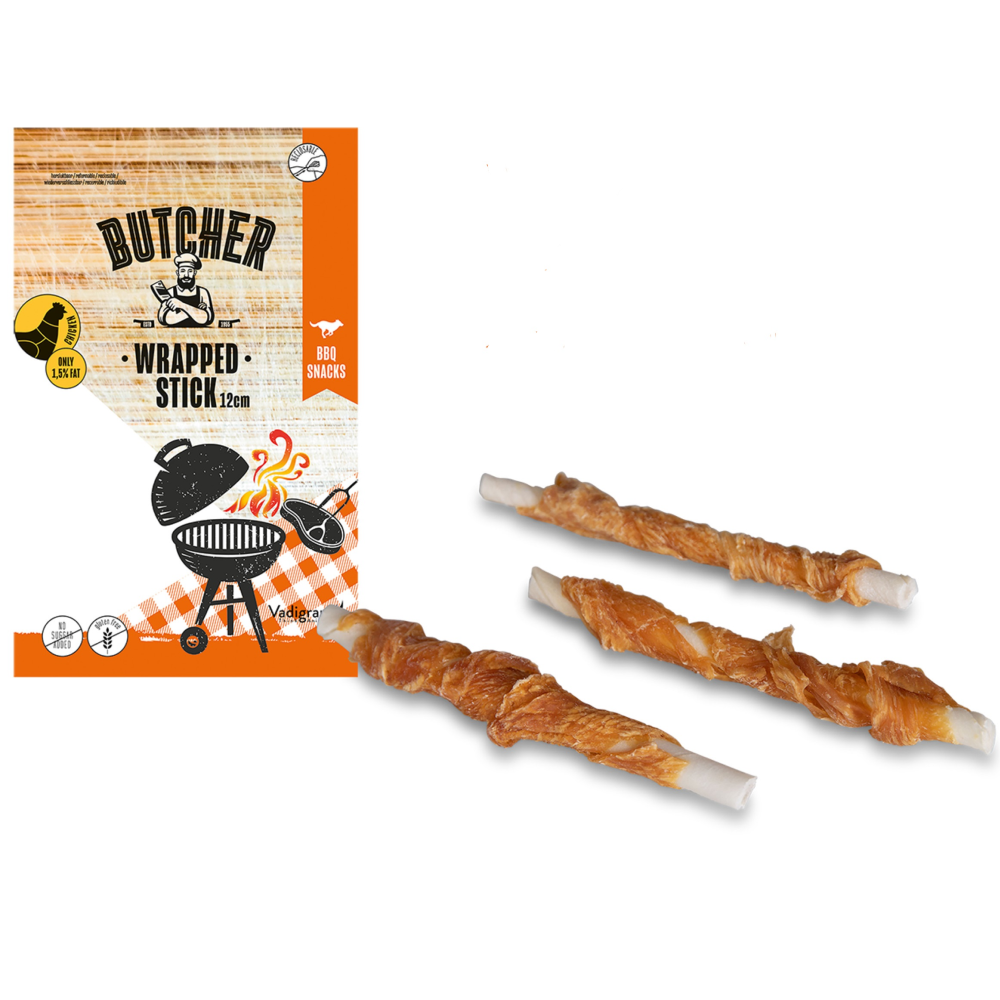Vadigran Butcher Chicken Wrapped Stick Dog Treats