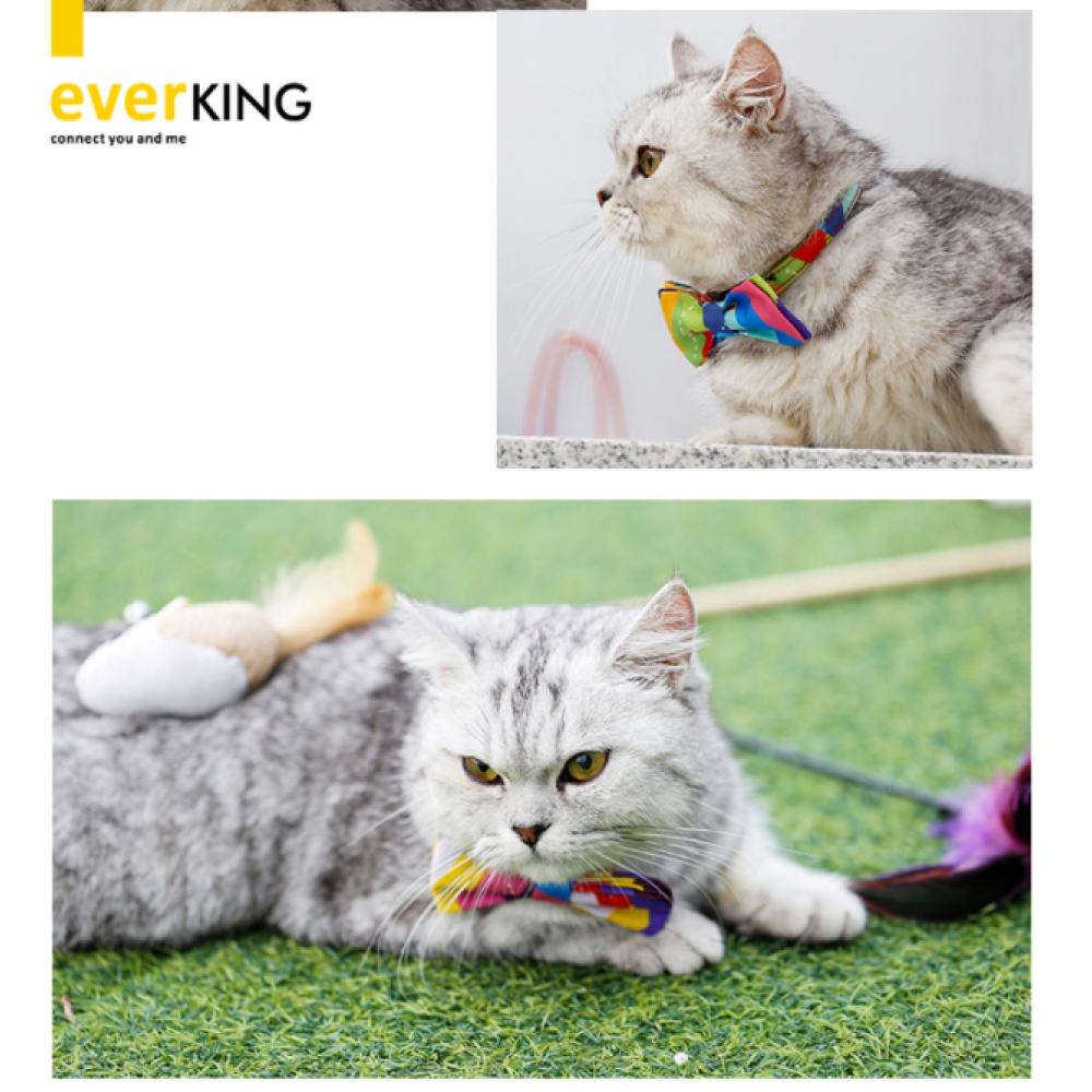 A Plus A Pets 2in1 Soft Skin Friendly Collar with Bow-Tie for Pets
