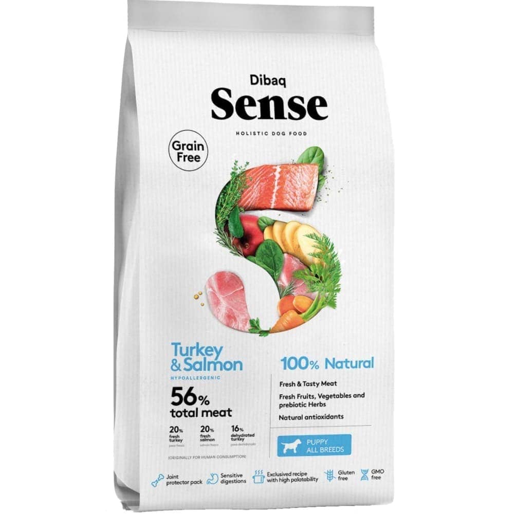 Dibaq Sense Turkey & Salmon Grain Free Hypoallergenic Puppy Dry Food