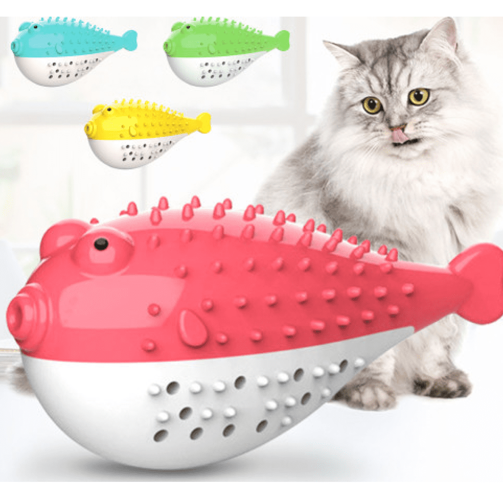 Emily Pets Puffer Fish Shaped with Catnip Toy for Cats