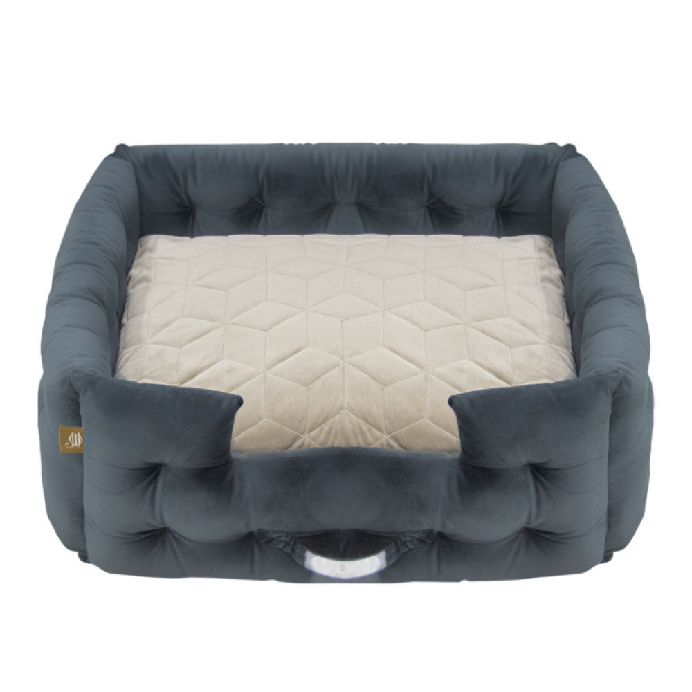 Jazz My Home Velvet Comfy French Bed for Pets (Hand-Made)