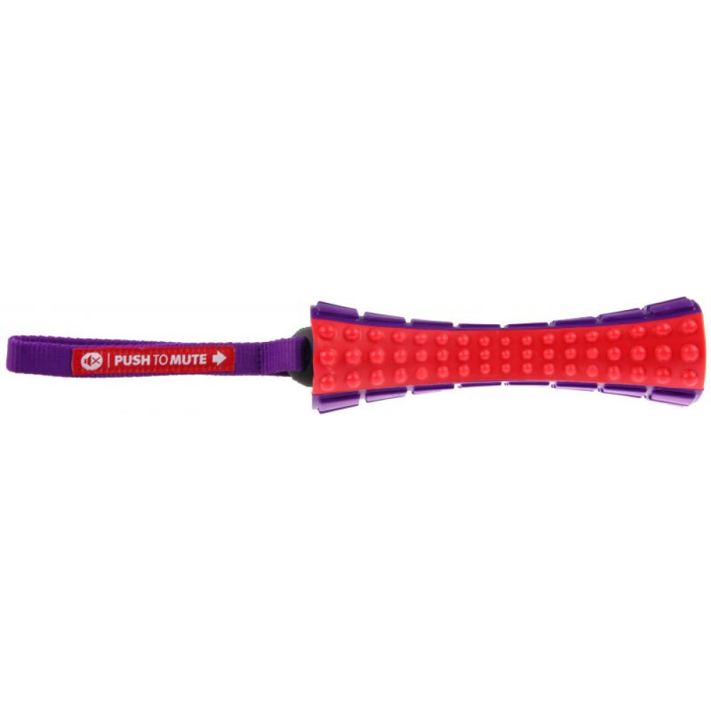 GiGwi Push To Mute Johnny Stick - Red/Purple