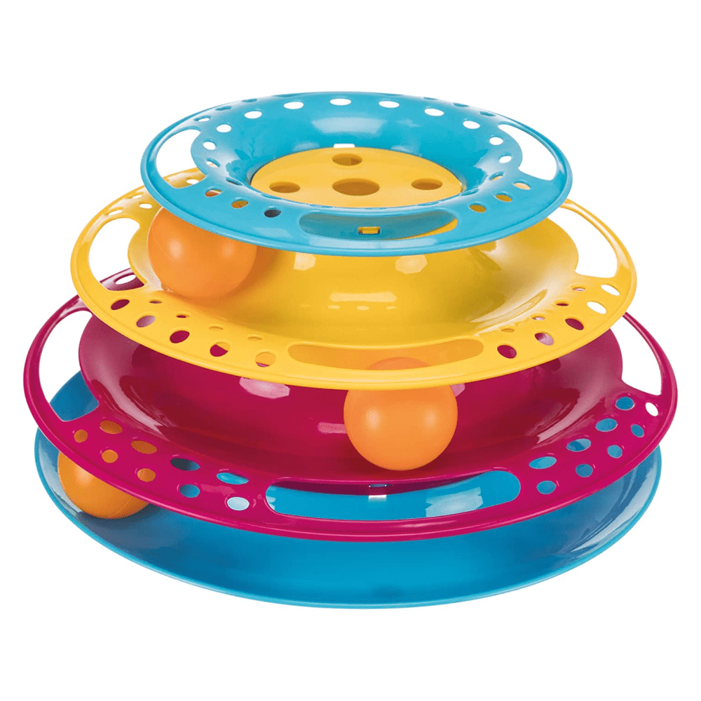 Trixie Circle Tower Catch the Balls Toy for Cats