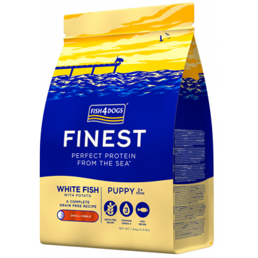 Fish 4 Dogs Finest White Fish with Potato Puppy Dry Food