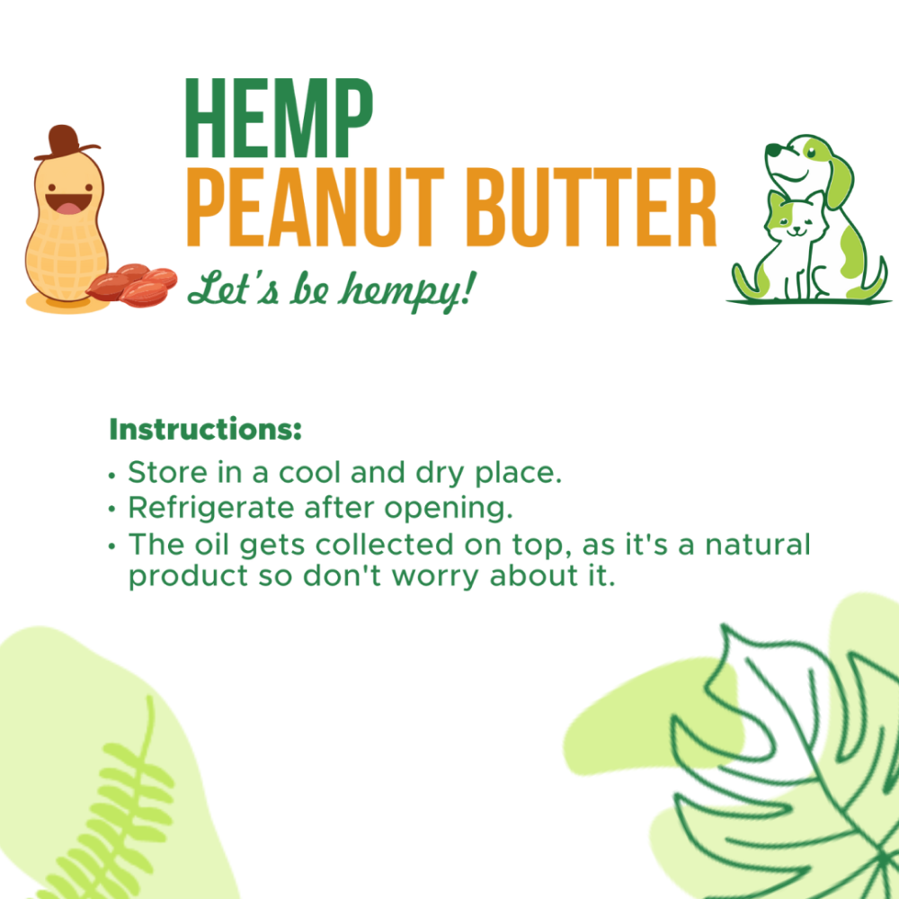 Healing Leaf Hemp Peanut Butter for Pets