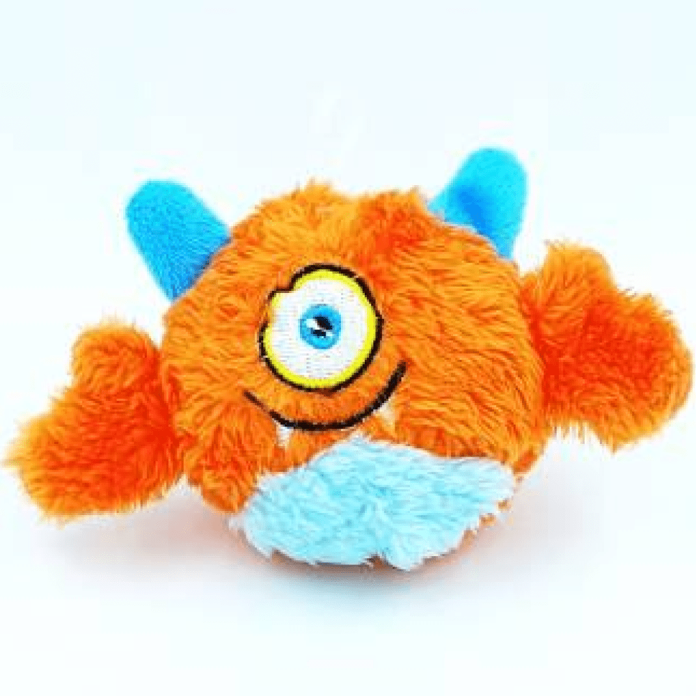 Basil Plush Monster Ball Toy with Squeaky Ball Inside for Pets (Assorted)