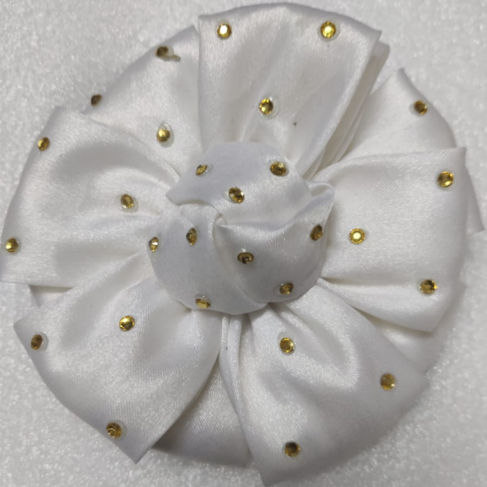 Up4pets Flower Bowtie for Dogs (White)