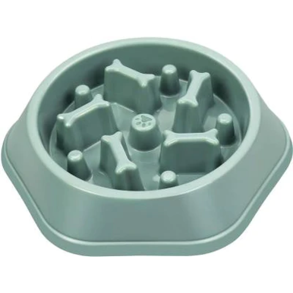 Emily Pets Bone Pattern Interactive Food Bowl for Dogs