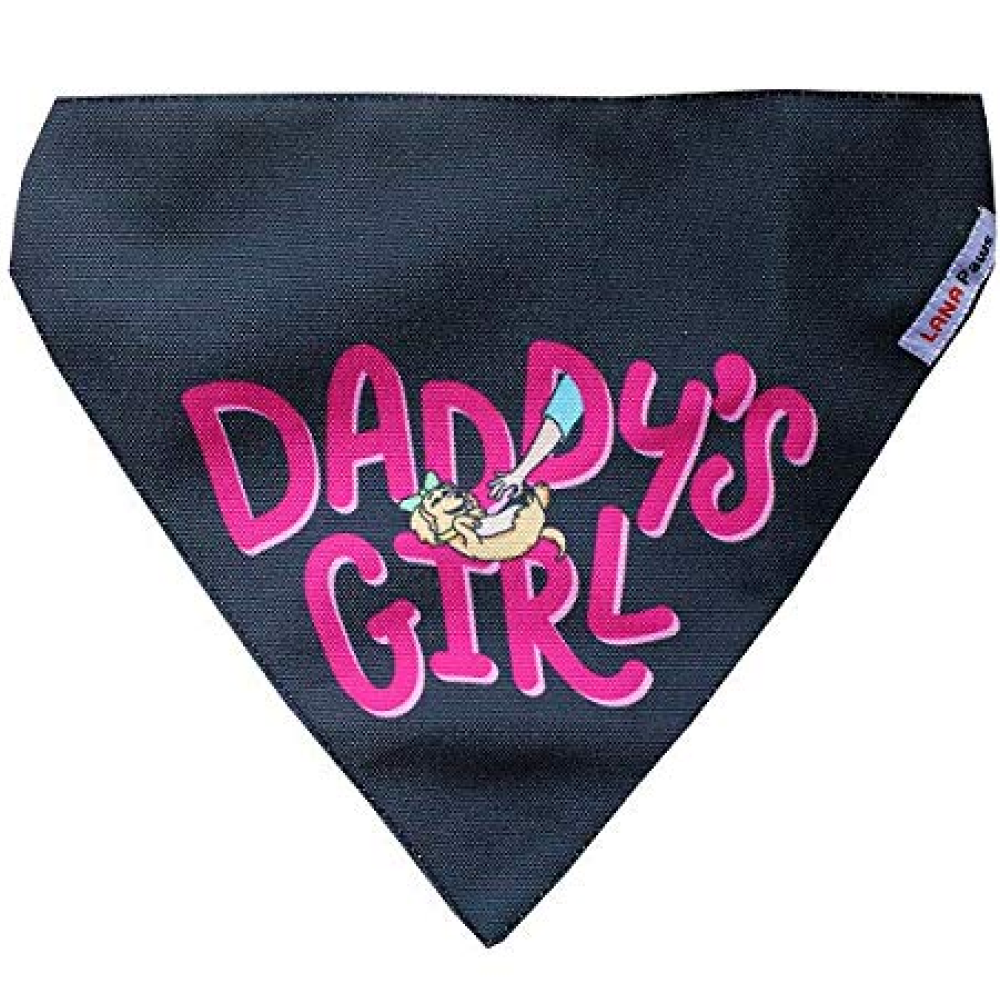 Lana Paws Daddys Girl Adjustable Dog Bandana/ Scarf