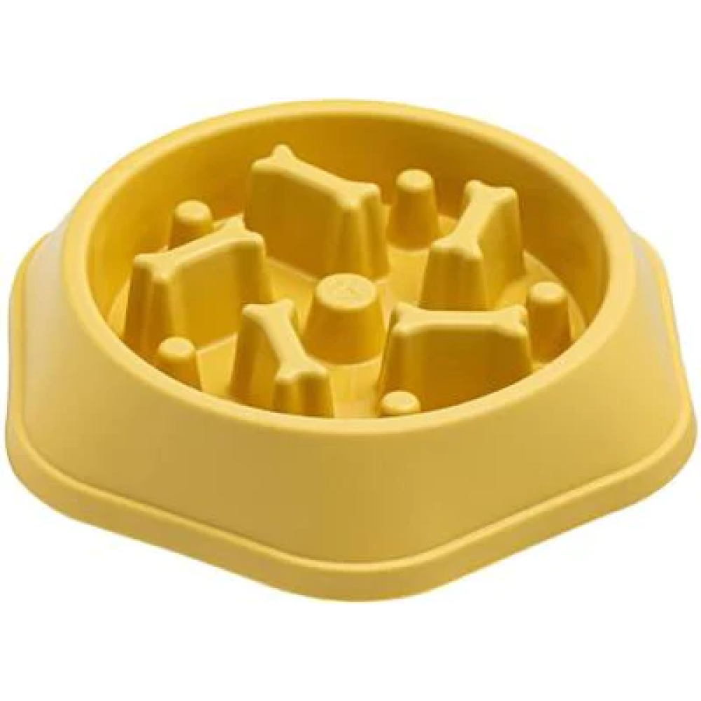 Emily Pets Bone Pattern Interactive Food Bowl for Dogs