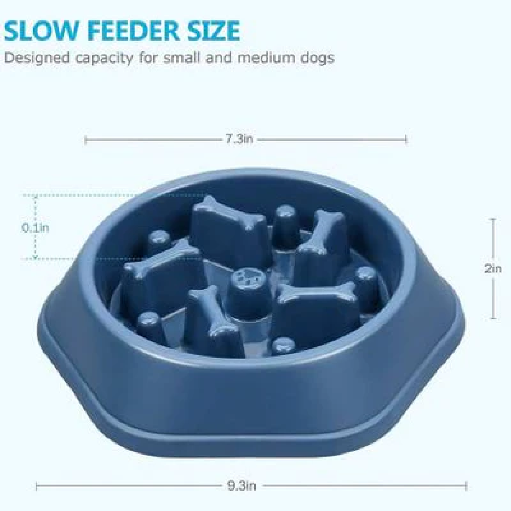 Emily Pets Bone Pattern Interactive Food Bowl for Dogs