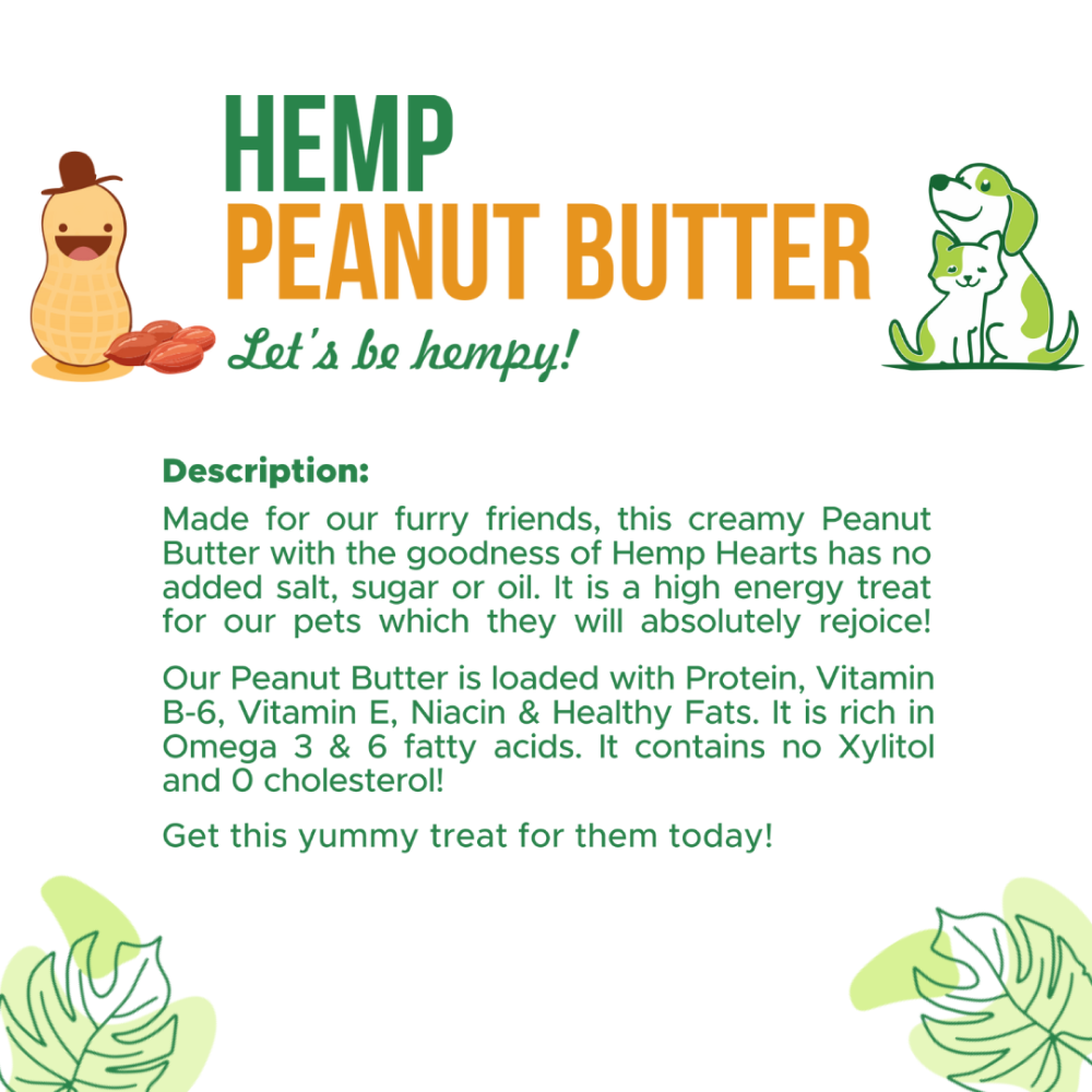 Healing Leaf Hemp Peanut Butter for Pets