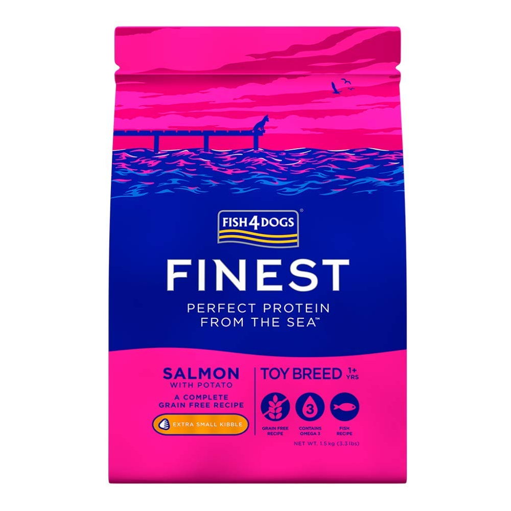 Fish 4 Dogs Finest Salmon Toy Breed Adult Dog Dry Food