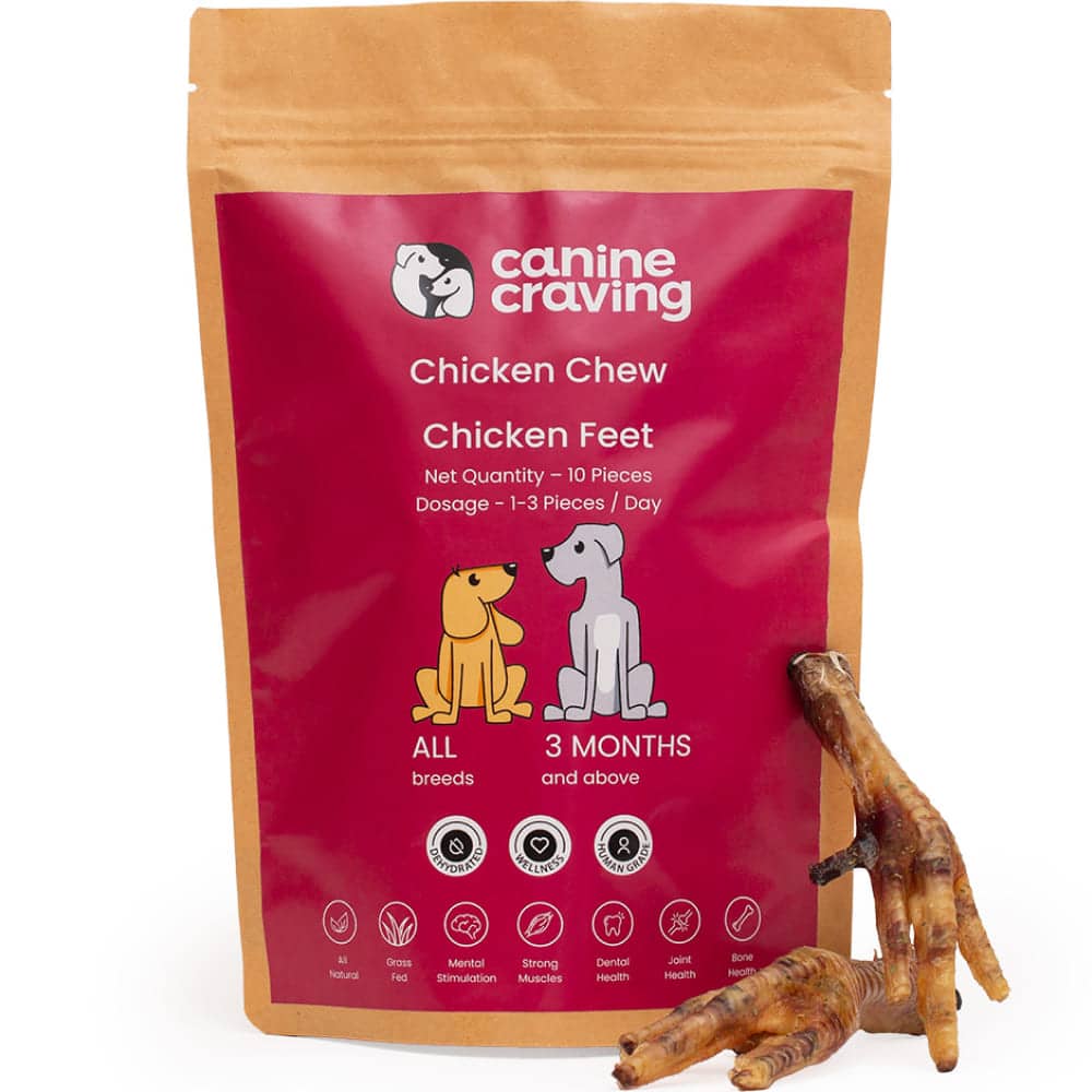 Canine Craving Dehydrated Herb Free Range Chicken Feet Dog Treat