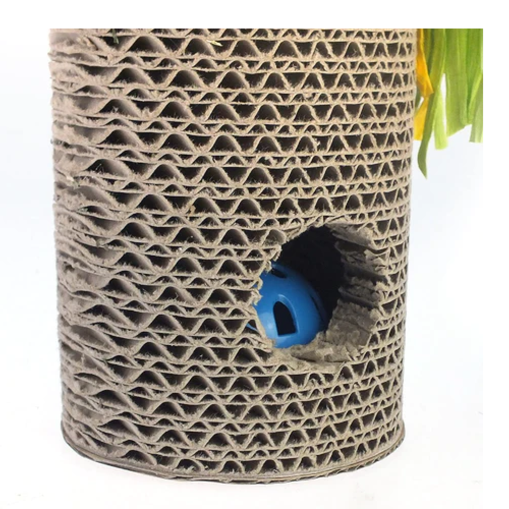 Emily Pets Scratch Board with Corrugated Paper Toy Climbing Activity Stand for Cats