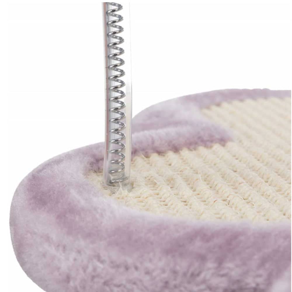 Trixie Junior Scratching Paw with Post Toy for Cats (Light Lilac/Natural)