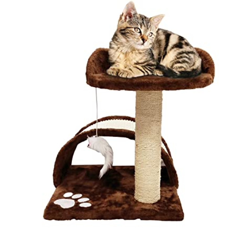 Emily Pets Cat Tree Scratching Post for Cats (Black)