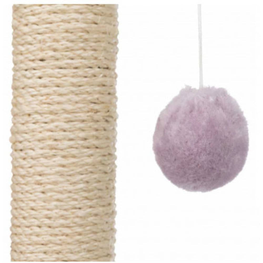 Trixie Junior Scratching Paw with Post Toy for Cats (Light Lilac/Natural)