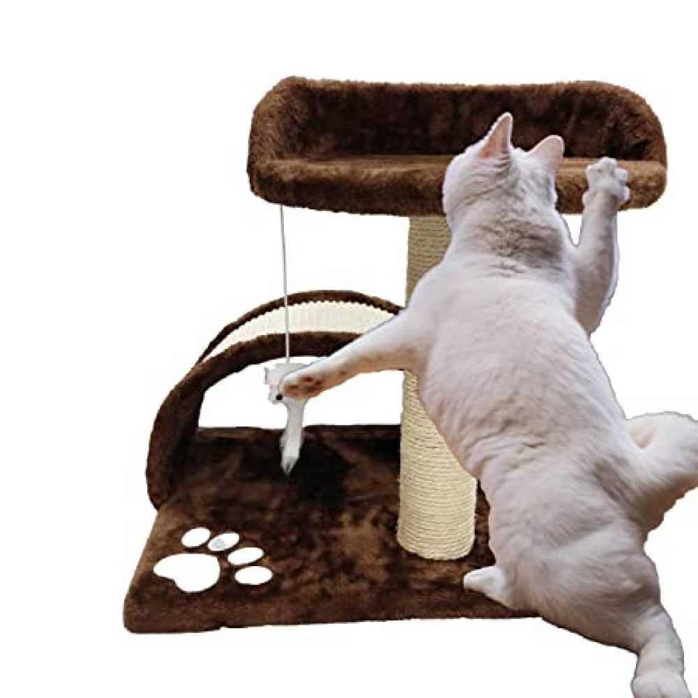 Emily Pets Cat Tree Scratching Post for Cats (Black)