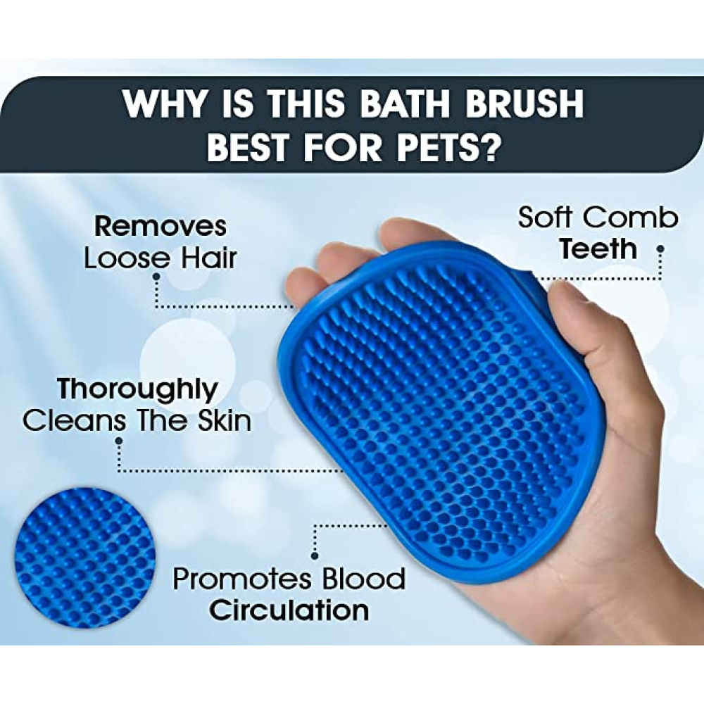 Boltz Bath and Deshedding Brush for Pets (Assorted)