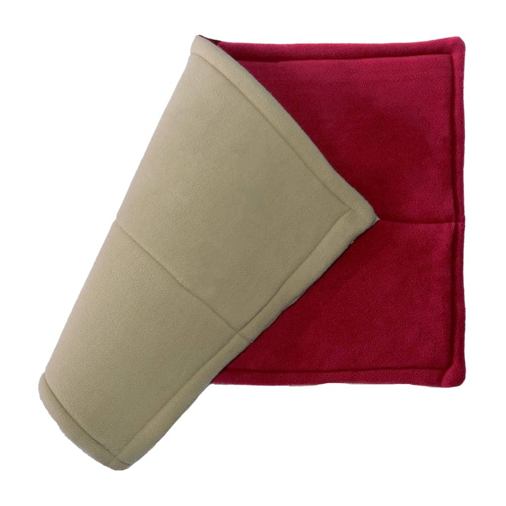 Hriku Catnip Mat for Cats (Maroon-Beige)