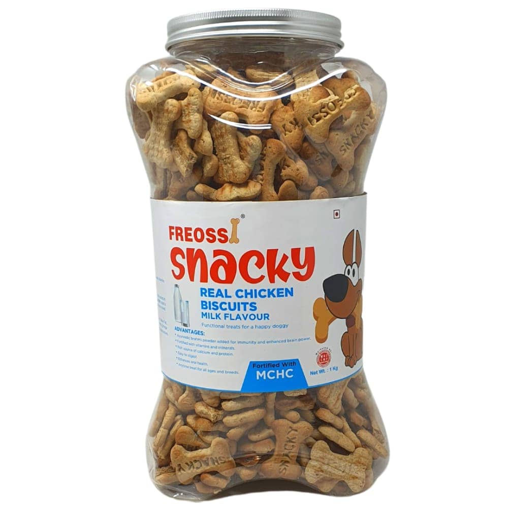Freossi Snacky Calcium Fortified Milk Flavour Biscuits for Dogs